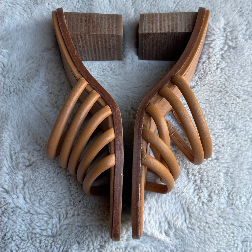 Madewell Addie High heel Strappy Sandals in tan size 9.5